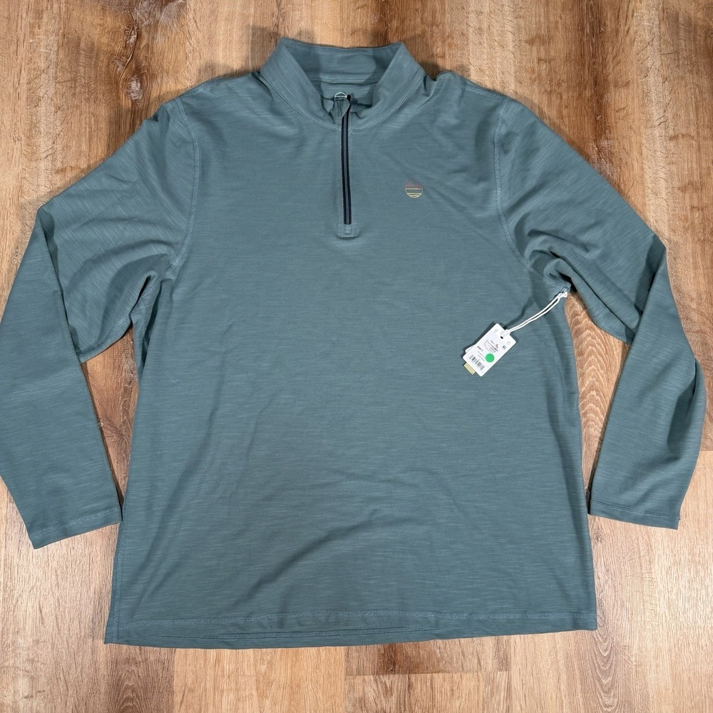 NEW Marine Layer The Air Quarter Zip Pullover Mens XXL Sustainable Fiber $98